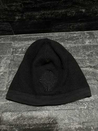【90S】Chrome Hearts クロス刺繍ビーニー黒/白【Vintage】 90S】Chrome Hearts クロス刺繍ビーニー黒/白【Vintage】