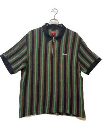 トップス Supreme Open Knit Stripe Zip Polo XL Supreme-Open-Knit-Stripe-Zip-