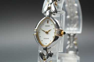 Seiko Exceline 1F20‑6B60 シルバー ゴールド Seiko Exceline 1F20-6B60 Quartz Stainless Women's Watch Made