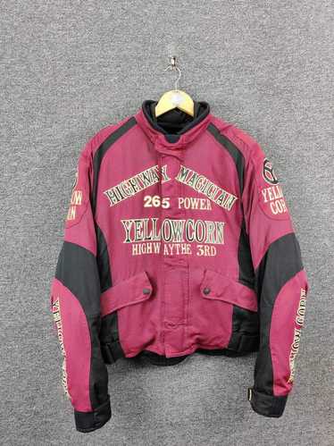 YELLOW CORN HIGHWAY MAGICIAN ジャケット M Vintage Yellow Corn Bomber Jacket/size Ll/black Color
