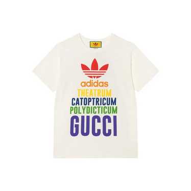 GUCCI X ADIDAS コラボ ウェブアクセント Tシャツ M Gucci x adidas Logo T-shirt Black Men's - US