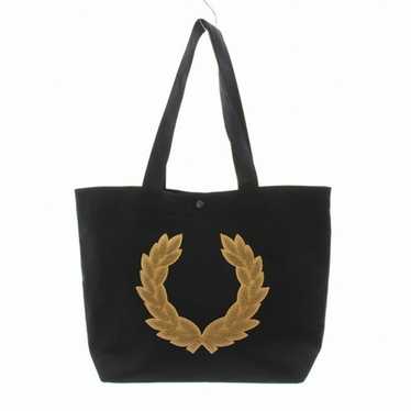 バッグ Fred Perry PVC Leather Logo Tote Bag Fred Perry Burnished Leather Tote Bag - Black - L6285