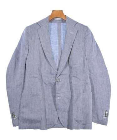 Mario Muscariello ネイビージャケット Men's Mario Muscariello Italian Blue Checked Blazer Jasket