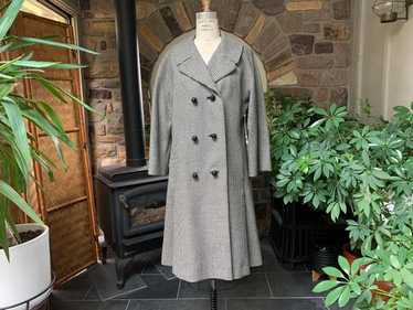 1960s houndstooth wool coat - Gem
