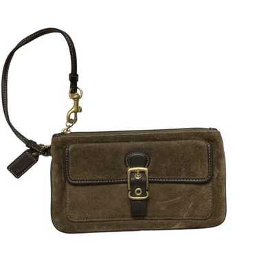 vintage coach old Suede soho アクセサリーポーチ Coach soho purple suede - Gem