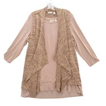 Enfold layered cardigan knit - Gem