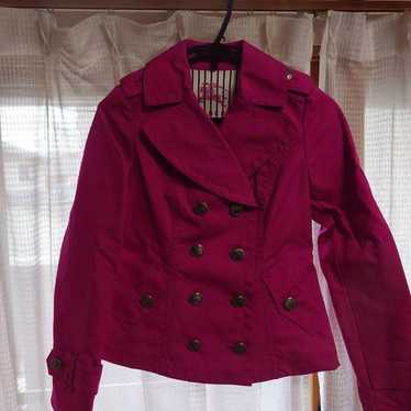 BURBERRY BLUE LABEL レッドピーコート 38 BURBERRY BLUE LABEL ピーコート 38