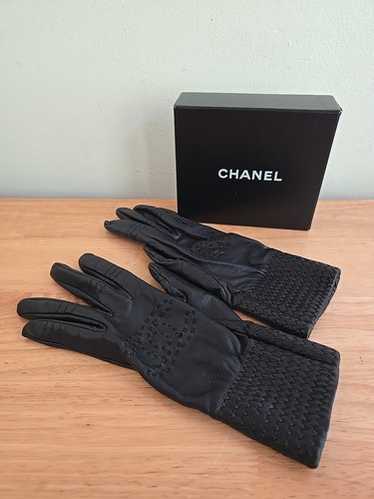 Chanel leather gloves black - Gem