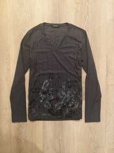 トップス Tornado mart flower wrinkled shirt emo s-l400.jpg
