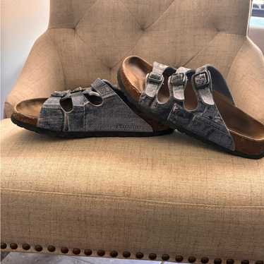 サンダル・ミュール Birkenstock Sandalwood Florida Fresh Florida Fresh Natural Leather Patent High-Shine Black
