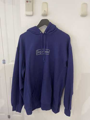 トップス KAWS Chalk BOX Logo Hooded Sweatshirt Supreme KAWS Chalk Logo Hooded Sweatshirt Black Men's - SS21