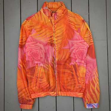 レア✴︎adidasトラックジャケットy2kフェリーグランジパンクストリート Adidas y2k track jacket blackgold big logo striped size 36