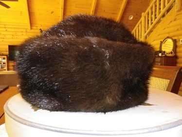 Vintage Nan Duskin Fur Hat Mink Black Philadelphi… - image 1