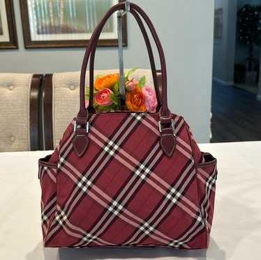 Authentic Burberry Blue Label Nova check Pink Nylon C… - Gem