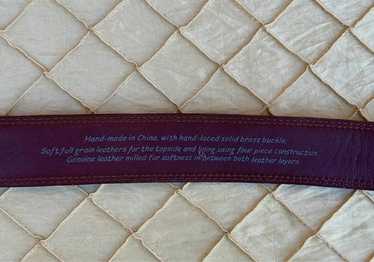 Men’s Size 34 Brown Genuine Leather Belt Solid Br… - image 1