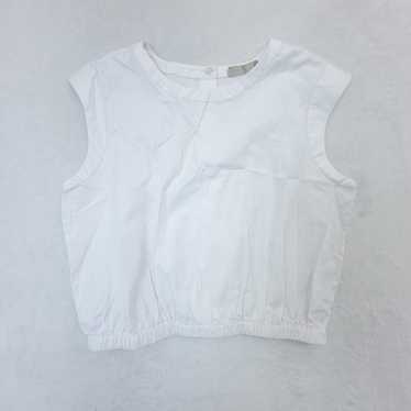 EVERLANE Women's The Cropped Blouse  Size M White… - image 1