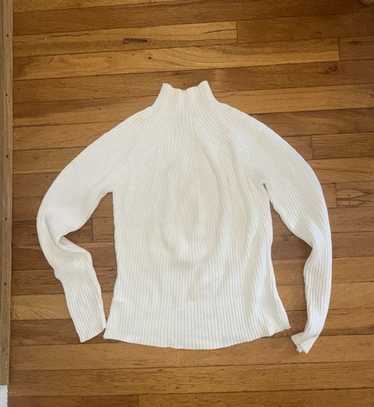 St. John's Bay Women's White 100% Cotton Mock nec… - image 1