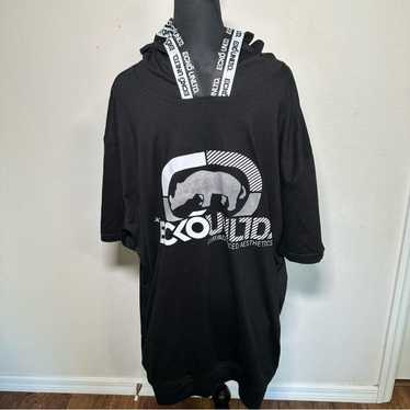 Vintage Y2K Ecko Unltd Black Hoodie with Logo Det… - image 1