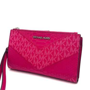 Michael Kors Double Zip Wallet Wristlet Electric … - image 1