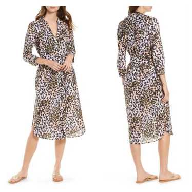 Veronica Beard Odette Cover-Up Shirtdress in Lila… - image 1