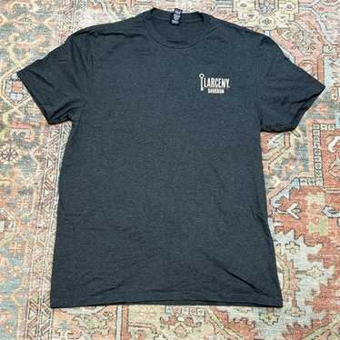 Larceny Bourbon T-shirt Mens Medium Dark Heather … - image 1