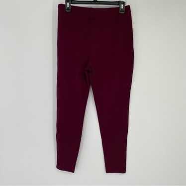 Chico’s Burgundy Pull On Stretchy Legging Pants S… - image 1
