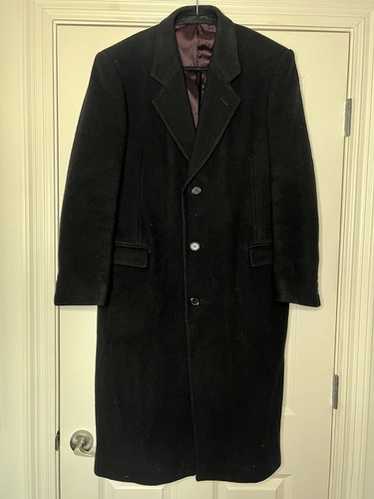 80s Domon Vintage Super Long Coat 着丈145 Small 80s Oversize Black Embossed Leather Trench Coat
