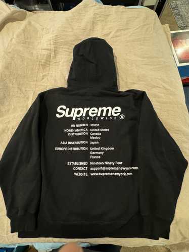 supreme worldwide hoodie - Gem