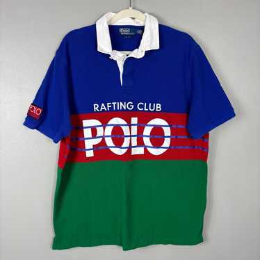 90s POLO RalphLauren RAFTING CLUBラガーシャツ New S Polo Ralph Lauren Limited Edition Hi Tech Rafting Club
