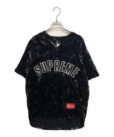トップス supreme Floral Velour Baseball Jersey M FW19 Week1 Supreme Floral Velour Baseball Jersey フローラル