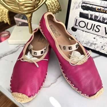 フラットシューズ Valentino Garavani Espadrille-Style Flat Shoes With Textured Valentino Garavani Espadrille-Style Flat Shoes With Textured