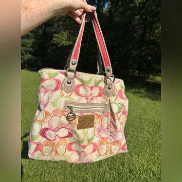 バッグ Coach Poppy ToteBag Rhinestone Pink y2k Coach Pink Sequin Poppy Purse / Tote Bag ~ Sparkly Bling | eBay