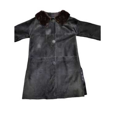 【2plan】Mink reversible crop antique jacket 1980s Vintage Monterey Fashions Faux Mink Fur Crop Jacket