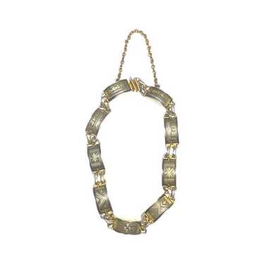 Damascene toledo bracelet with - Gem