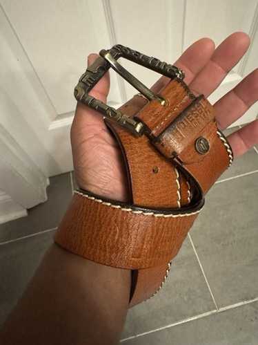 Vintage leather diesel belt - Gem