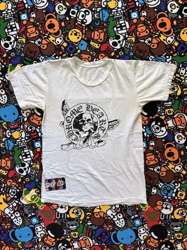 正規タグ希少 skull CHROME HEARTS FOTI TEE CHROME HEARTS (クロムハーツ) FOTI スカル メッシュ Tシャツ