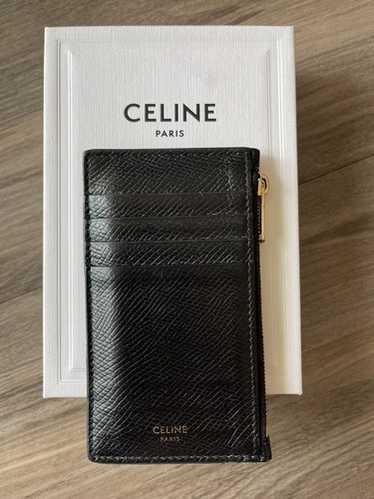 【CELINE】Zipped compact card holder ジップ付カードホルダー CELINE Zippered Compact Card Holder Essential 10J893BEL.10BL