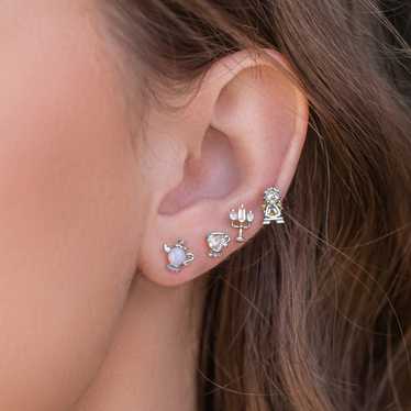 Disney’s Beauty And The Beast Earring Set, Beauty… - image 1