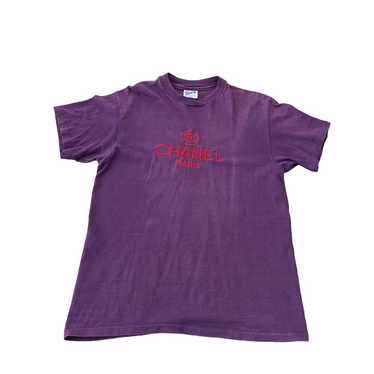 ☆広夢さま専用☆1990's embroidery シャネル T-shirt VINTAGE RARE 90'S CHANEL PARIS EMBROIDERY SPELL OUT BIG LOGO