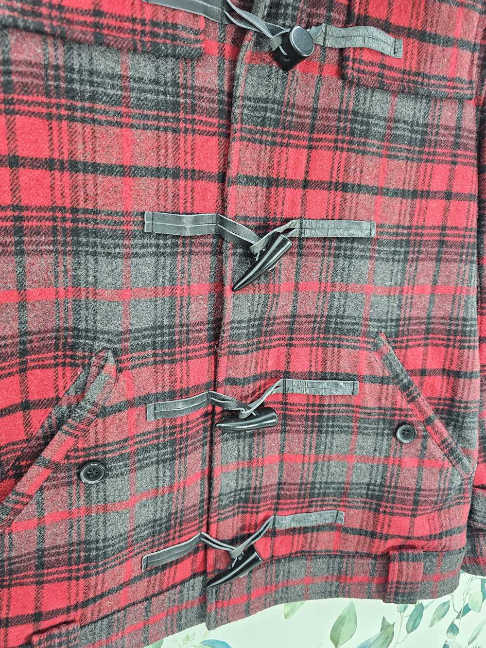 semanticdesign Semantic Design Plaid Checked Wool… - image 5