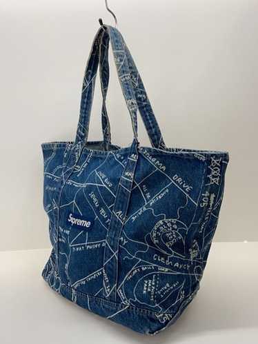 Supreme Gonz Map Denim Tote 2019SS 美品 希少 SUPREME Gonz Map Denim Tote 