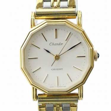 Chandor ORIENT QUARTZゴールドダイヤル 腕時計 Vintage gold watch / orient chandor watch / gold Quartz