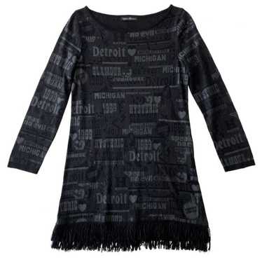 HYSTERIC GLAMOUR♢スカル柄チュニックドルマンミニワンピース SLY | OPEN SHOULDER CUT ショートワンピース (ワンピース(ミニ