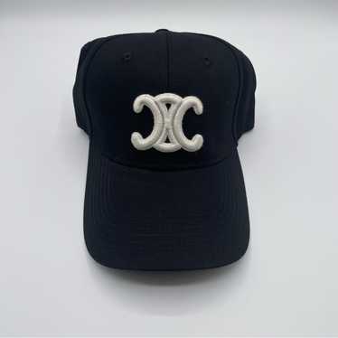 CELINE ブラックキャップ M CELINE キャップ ブラック M