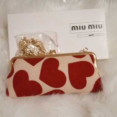 バッグ MIU MIU LEATHER MINI BAG HEART!!! 2way 公式の MIU バッグ 2way HEART!!! BAG MINI LEATHER MIU バッグ