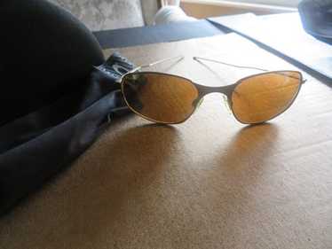 OAKLEY☆オークリー 　A-WIRE　ゴールド　ミラー? サングラス　メタルフレーム☆ OAKLEY 新品同様 オークリー サングラス メタルフレーム イー