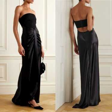 【Staud】 Wayfaringストラップレス maxiドレス WAYFARING DRESS BLACK