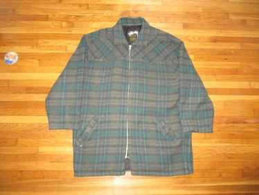 stussy burly gear USA製　80's fullzip VTG 90s Stussy Service Burly Gear Workwear Canvas Chore