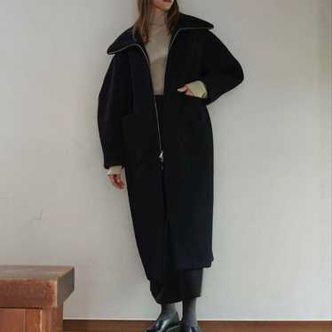 ジャケット・アウター clane DOUBLE LONG BOA COAT RTRDE Men Coat, Oversized Notched Long Jacket Trench Coat