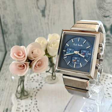 時計 PaulSmith small square Paul smith Watch Square Chronograph Black Yellow Men Japan